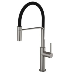 CLEVER CHEF SLIM ONE HANDLE KITCHEN MIXER BRUSHED NICKEL