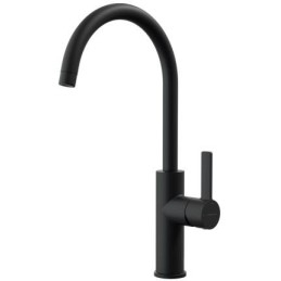 CLEVER ALPINA ROUND ONE HANDLE KITCHEN MIXER BLACK