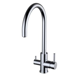 CLEVER ROUND 3 WAY FILTERED KITCHEN MIXER CHROME