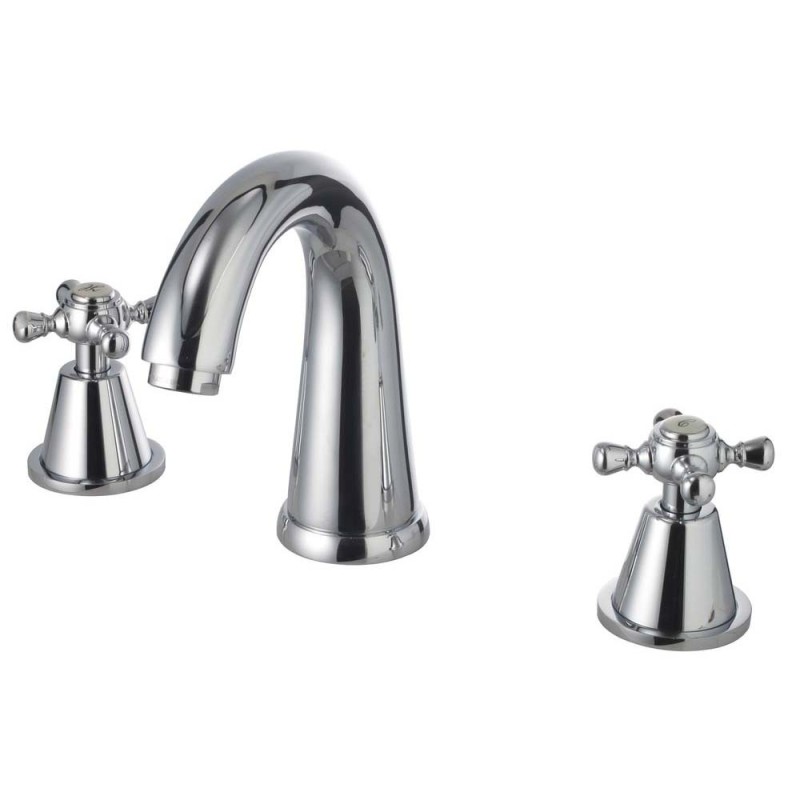 CLEVER WITH2 ANTIGONA 3 HOLE BASIN MIXER CHROME